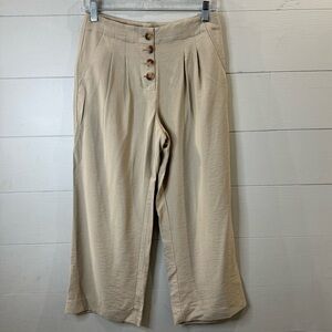 Loft | NWT Chic Tan High-Waisted Trouser Pants Size 2